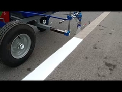 كيف يعمل النظام الهيدروليكي في آلة تعليم خط الطريق؟